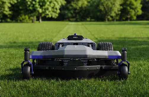 Front view of the Pandag G1 48-inch commercial cutting deck